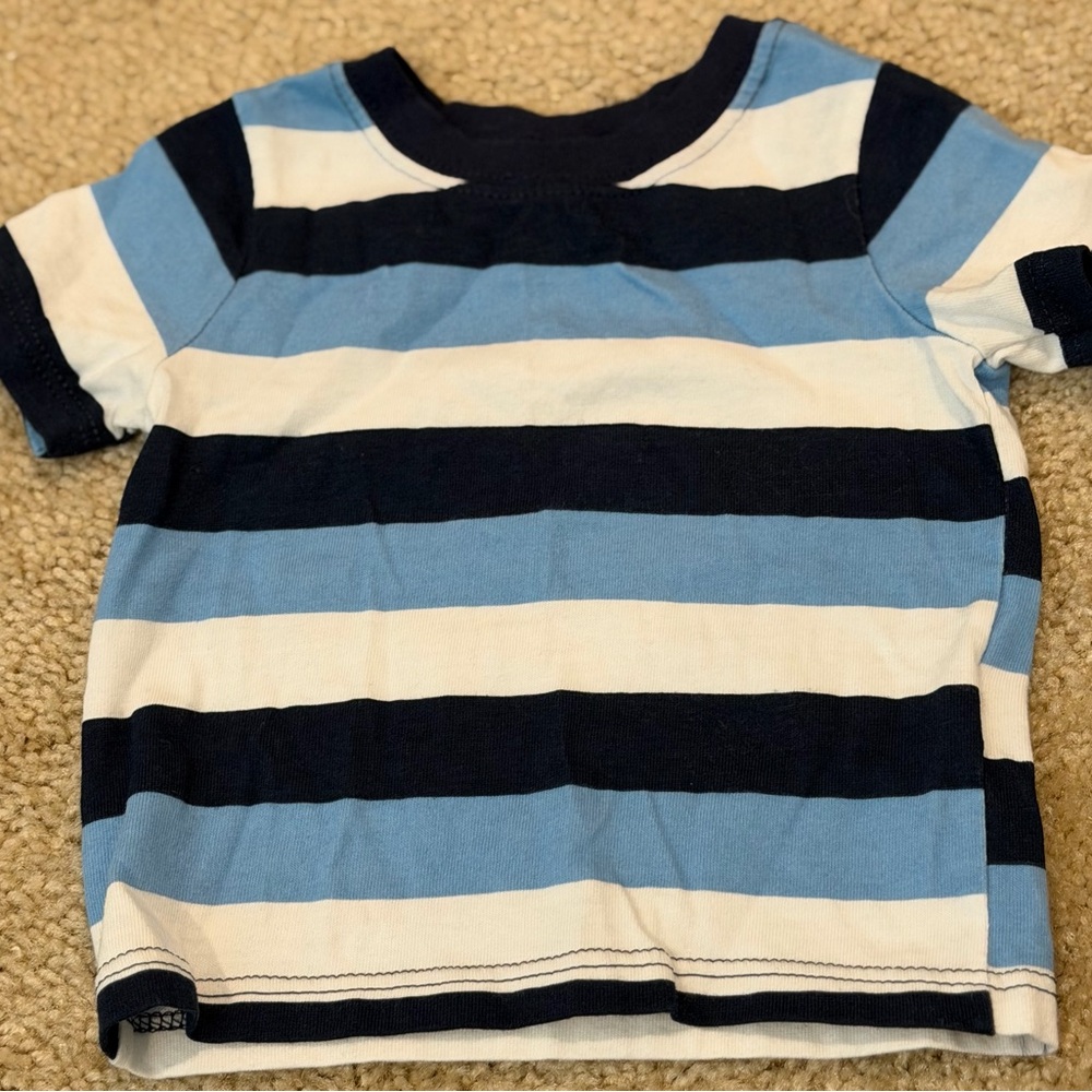 Garanimals Blue and White Striped Tee